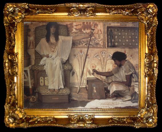 framed  Alma-Tadema, Sir Lawrence Joseph,Overseer of Pharaoh
